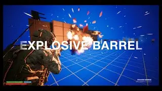 UE5: Explosive Barrel (with Chaos Destruction)