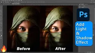 🔥How to Add Shadow and Light in Photoshop within 4 Minutes✅