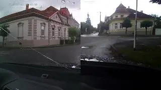 TrueCam A5 - holder really bad quality - splitscreen comparison