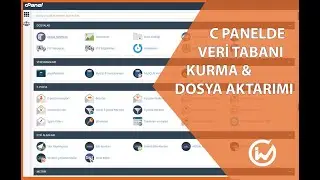 C Panelden Veri Tabanı Kurma ve Site Yayınlama