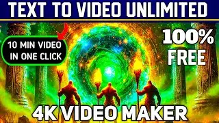 Text to Video Unlimited For free 2025 | Generate Full Story Video One Click | Image To Video 2025