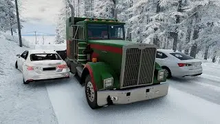 BeamNG Drive - Realistic Crossroad Crashes #4