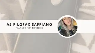 A5 Filofax Saffiano planner flip-through