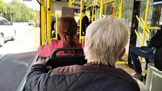 Поездка на Богдан Т90117 в маске, борт. 3327, марш. 27