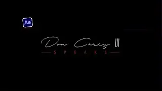 How to create signature logo animation after effects CC 2023