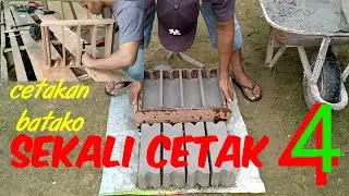 cara membuat cetakan batako dari kayu