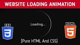 Website Loading Animation | CSS Spinner 🔥🔥 