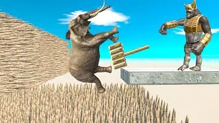 HAMMER Push All Units On Deadly Spikes ► Animal Revolt Battle Simulator