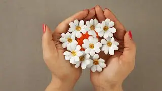 Chamomile from glitter foam | DIY foam flowers idea | How to make a flowers from foam