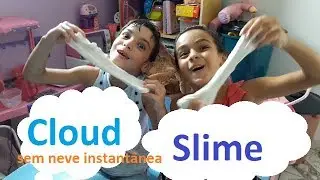 Cloud Slime Sem Neve Instantânea usando fralda descartável, how I make