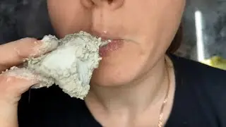 ASMR Umka in chalk paste ~ Асмр Умка в меловой пасте