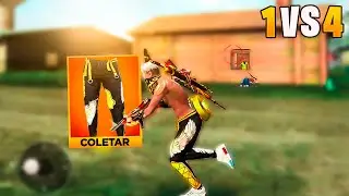 USEI A NOVA ANGELICAL DOURADA  E IMPRESSIONEI A TODAS AS SQUADS NESSAS PARTIDAS!! FREE FIRE MOBILE