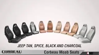 Moab Jeep Seats - Corbeau - Fits 1976 to 1995 YJ Wrangler and CJ - Jeep Seats