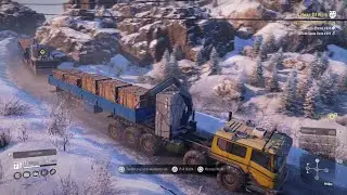 SnowRunner road train