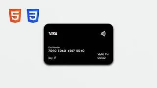 Credit Card UI Tutorial | HTML & CSS Frontend Project