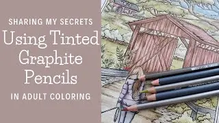 How to Use Tinted Graphite Pencils in Adult Coloring | Derwent Graphitint, ColourTint, and More!