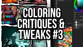 Coloring critiques #3  - Coloring tips and tricks! A Photoshop comic coloring tutorial