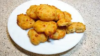 СЫРНОЕ ПЕЧЕНЬЕ! БЕЗ ЯИЦ! К ЧАЮ за 5 МИНУТ!