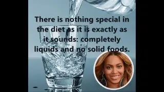Liquid Diet, Beyonce (WEIRD DIET TRICK)