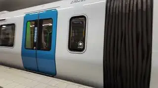 Sweden, Stockholm, subway ride from Midsommarkransen to Telefonplan