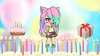 С днём рождения меня! 💜 Мне уже 12 лет! ♥️ [Gacha Life] + новая ос
