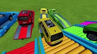 COLOR TOYOTA NEW CARS 2024 TRANSPORTING WITH CUSTOM TUNED TRUCKS Farming Simulator 22