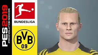 PES 2019 | face Erling Haaland ►PES 2018-PS4-PS5
