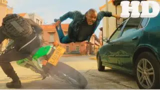 Proyecto Géminis (2019) - Peleando Con Motocicletas 🏍️/ Will Smith VS Retro Will Smith [🎬 CLIP HD 🎬]