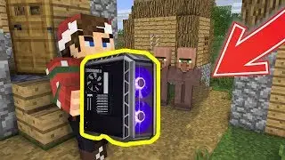 I STOLE THE RESIDENTS ' SERVERS IN VILLAGE 666 IN MINECRAFT 100% TROLLING TRAP