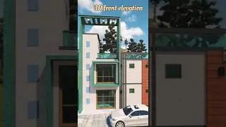 front elevation home design #3dhouse #eragrazkhan #exteriordesign #trendingshorts #3d #shorts #4D