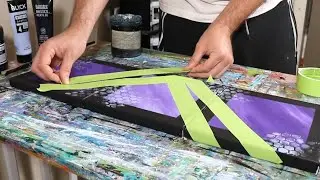 Abstract Painting Demo Using Vanishing Points (Cube Anon)