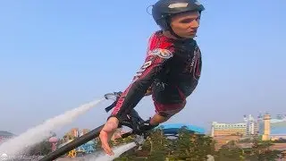 FLYBOARD SHOW AT OCEAN KINGDOM Part 1/2