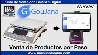 Prueba de Bascula Digital 30kg con Software Para Facturacion Goujana.co Venta articulos por Peso