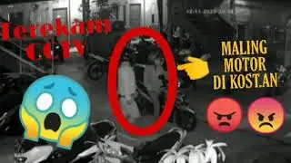 VIRAL terekam CCTV. Bangsat motor di kost-kost an