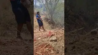 construcción de gampling 2da parte. Seguimos con el acarreo de Piedras