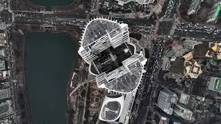 흐린날의 롯데월드 타워 , seoul sky, LOTTE WORLD TOWER | drone reels