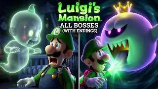 Luigi's mansion for the Nintendo gamecube all bosses (with endings)
