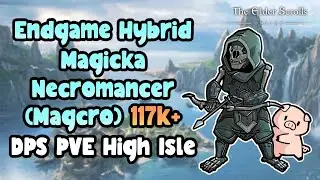 ESO Endgame Hybrid Magicka Necromancer (Magcro) 117k+ PVE DPS High Isle DLC