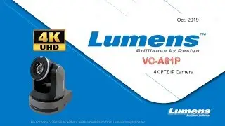 VC-A61P 4K UHD PTZ Camera Webinar | Lumens
