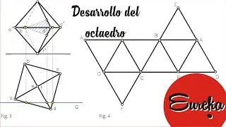 Tutorial de dibujo │ Desarrollo de un octaedro
