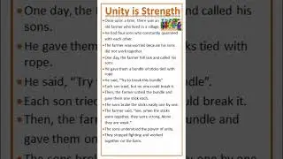 Unity is Strength | Moral Story Unity is Strength | Moral Story for Kids 