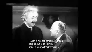 ALBERT EINSTEIN &  CARL LAEMMLE  mit Untertitel. Ca. year  1932  Seltene Aufnahme -Rare Footage