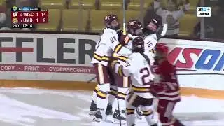 Wisconsin 2  Minnesota Duluth 1 WCHA Women's Hockey Highlights Jan. 26, 2024