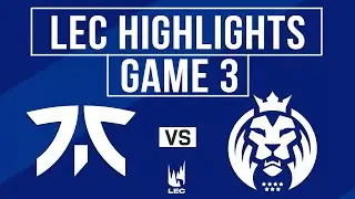 FNC vs MDK Highlights Game 3 | LEC 2024 Season Finals | Fnatic vs Mad Lions KOI