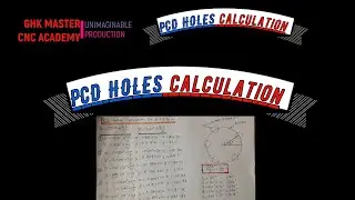 How to calculate PCD Hole Calculation  IN Tamil