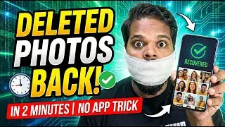 Recover Deleted Photos in 2 Minutes | No App Needed | 2025 Simple Trick 🔥