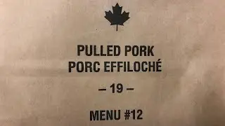 MRE: Canada Individual Meal Pack, Menu #12  