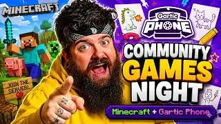 COMMUNITY NIGHT CHAOS | GARTIC PHONE THEN MINECRAFT | 
