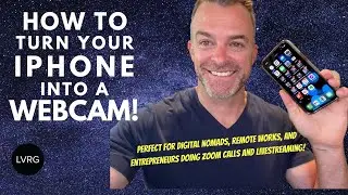 How To Use Your iPhone As A Webcam For Livestreaming And Zoom Calls | Perfect For Digital Nomads!