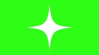 Sparkle Star Animation Green Screen Overlay | Shine Effect